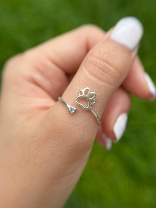 Anillo Huella Cubic